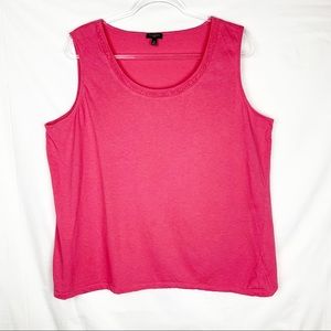 Talbots Woman Sleeveless Top Pink plus size 2X